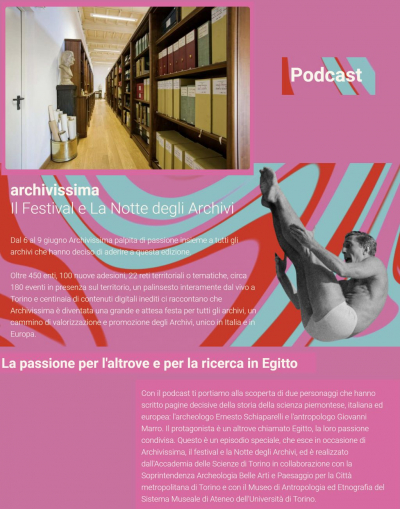 PODCAST - La passione per l&#039;altrove e la ricerca in Egitto