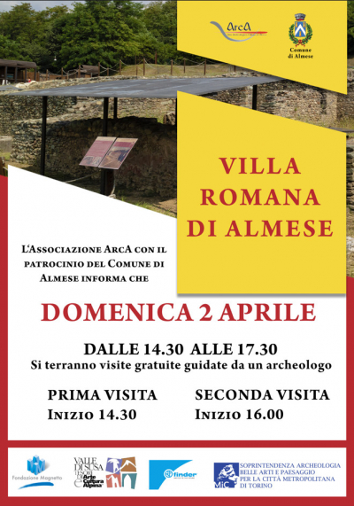 Domenica 2 Aprile tour guidato alla Villa Romana di Almese